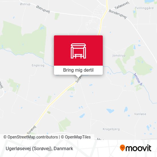 Ugerløsevej (Sorøvej) kort