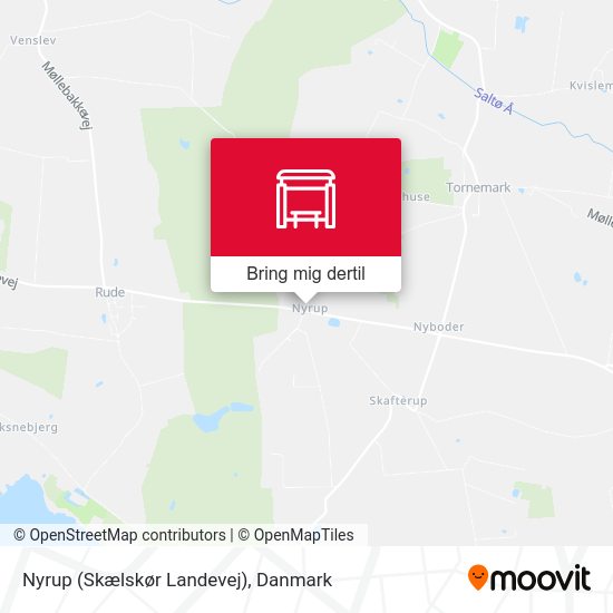 Nyrup (Skælskør Landevej) kort