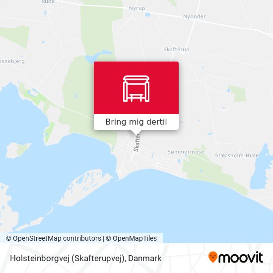 Holsteinborgvej (Skafterupvej) kort