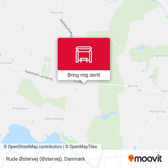 Rude Østervej kort