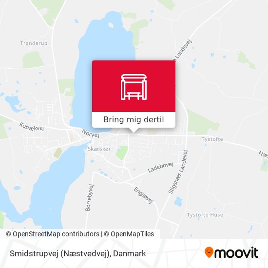 Smidstrupvej (Næstvedvej) kort