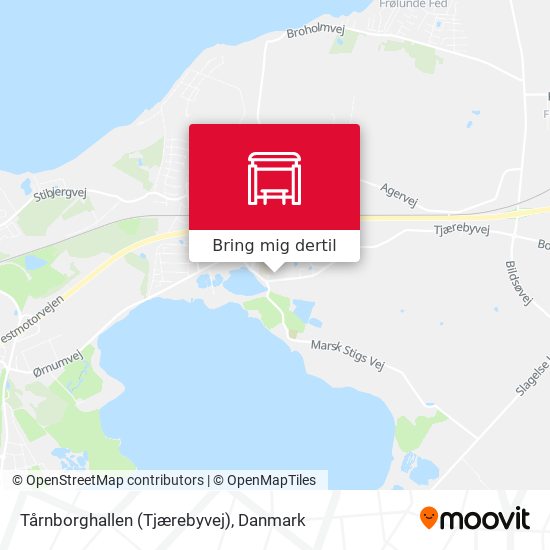 Tårnborghallen (Tjærebyvej) kort