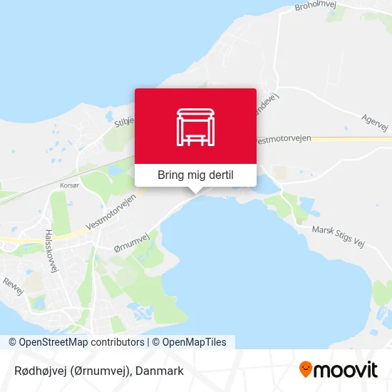 Rødhøjvej (Ørnumvej) kort