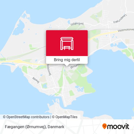 Fægangen (Ørnumvej) kort