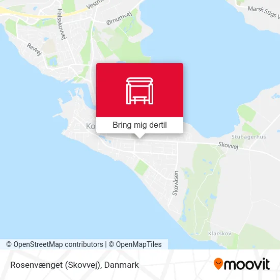 Rosenvænget (Skovvej) kort