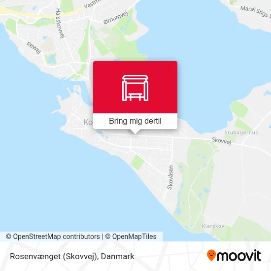 Rosenvænget (Skovvej) kort