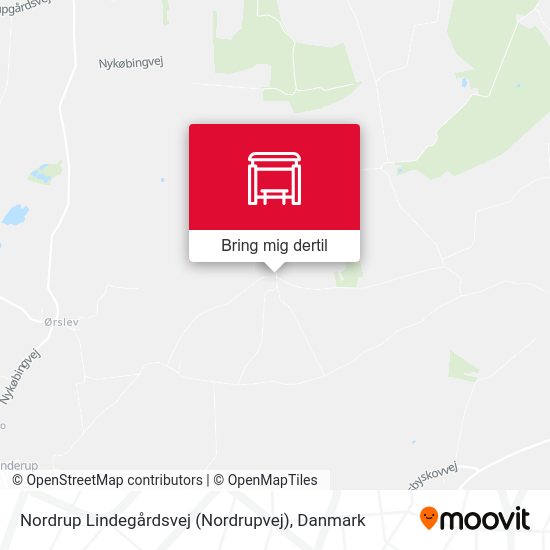 Nordrup Lindegårdsvej (Nordrupvej) kort