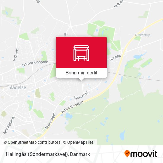 Hallingås (Søndermarksvej) kort