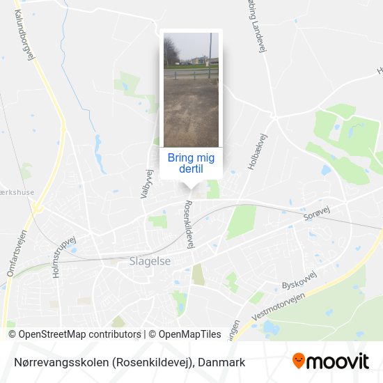 Nørrevangsskolen (Rosenkildevej) kort