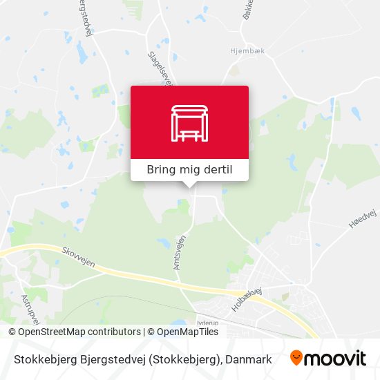 Stokkebjerg Bjergstedvej kort