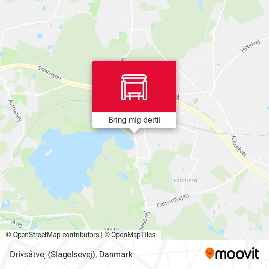 Drivsåtvej (Slagelsevej) kort