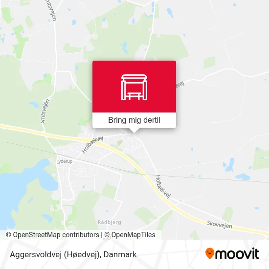 Aggersvoldvej (Høedvej) kort