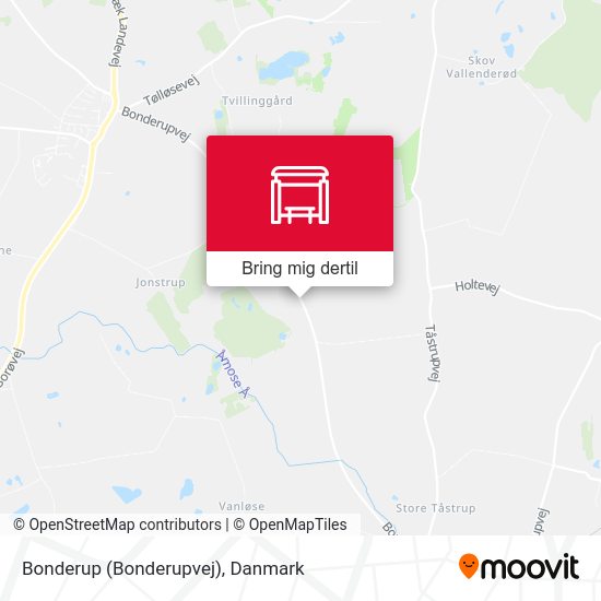 Bonderup (Bonderupvej) kort