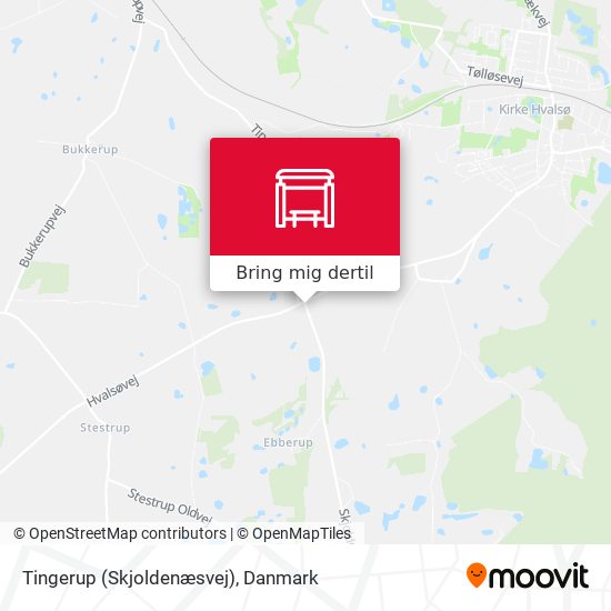 Tingerup (Skjoldenæsvej) kort
