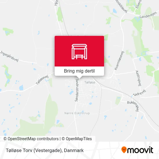 Tølløse Torv (Vestergade) kort
