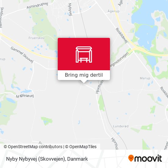 Nyby Nybyvej (Skovvejen) kort