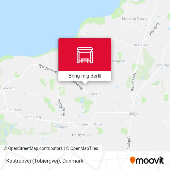 Kastrupvej (Tobjergvej) kort