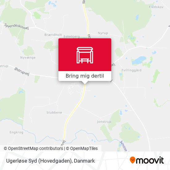 Ugerløse Syd (Hovedgaden) kort