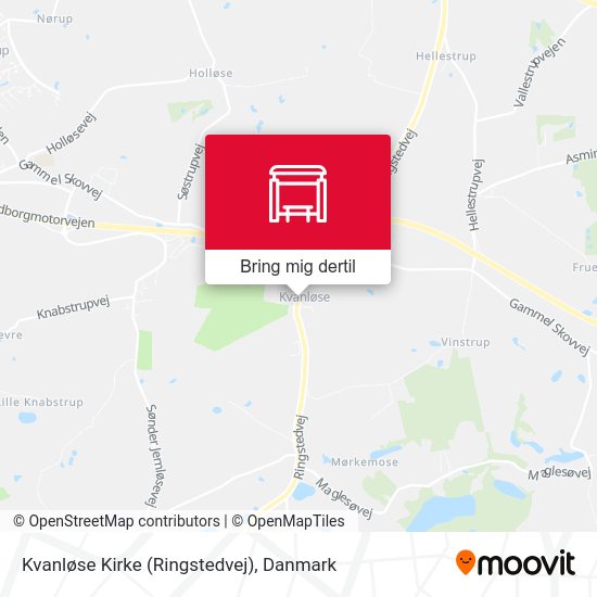 Kvanløse Kirke (Ringstedvej) kort