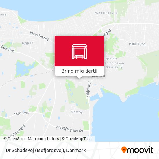 Dr.Schadsvej (Isefjordsvej) kort