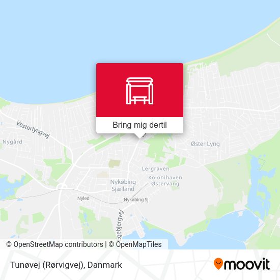 Tunøvej (Rørvigvej) kort