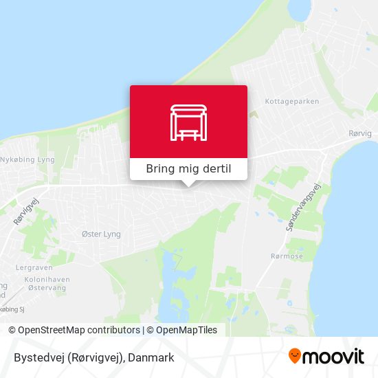 Bystedvej (Rørvigvej) kort