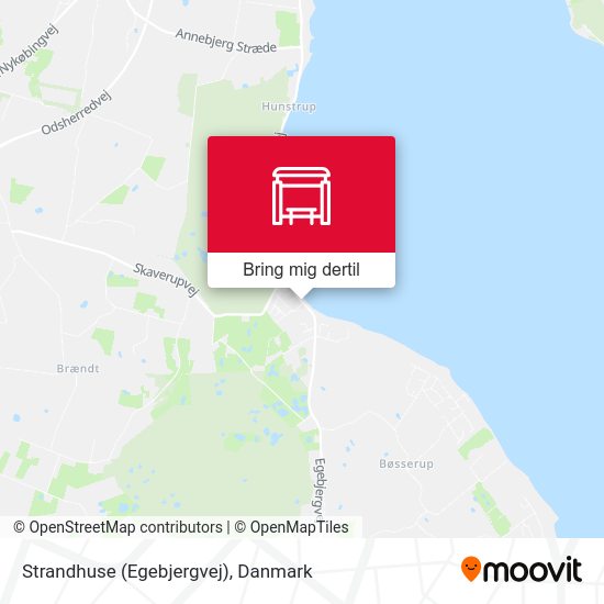 Strandhuse (Egebjergvej) kort
