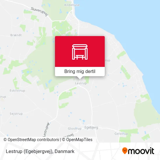 Lestrup (Egebjergvej) kort