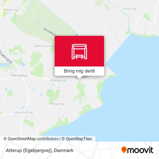 Atterup (Egebjergvej) kort