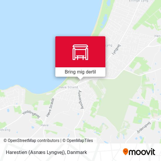 Harestien (Asnæs Lyngvej) kort