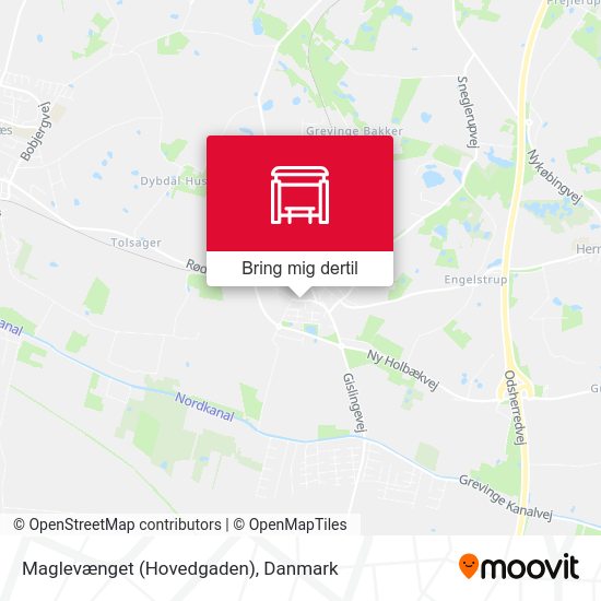 Maglevænget (Hovedgaden) kort