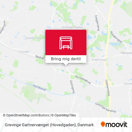 Grevinge Gartnervænget (Hovedgaden) kort