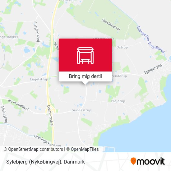 Sylebjerg (Nykøbingvej) kort