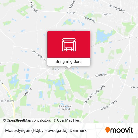 Moseklyngen (Højby Hovedgade) kort