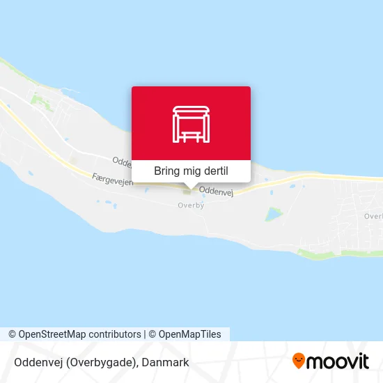 Oddenvej (Overbygade) kort