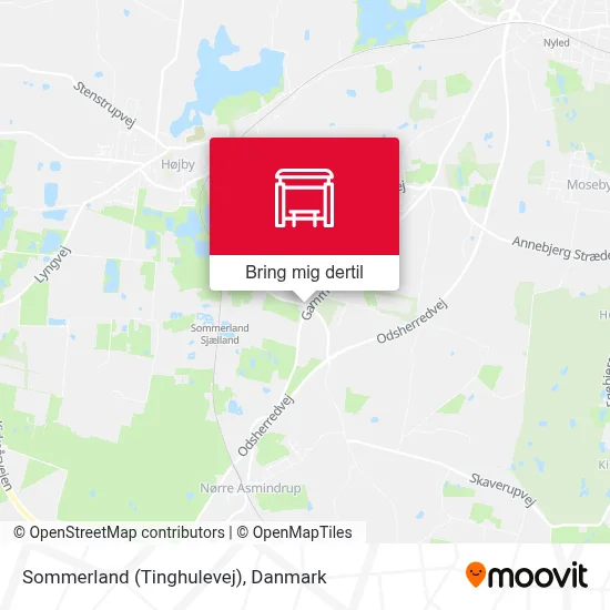 Sommerland (Tinghulevej) kort