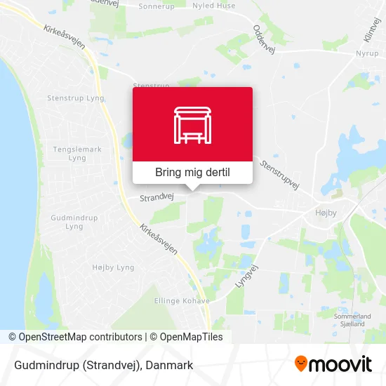 Gudmindrup (Strandvej) kort