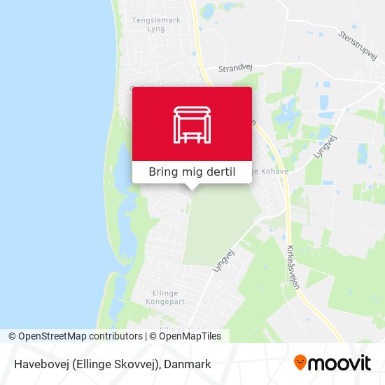 Havebovej (Ellinge Skovvej) kort