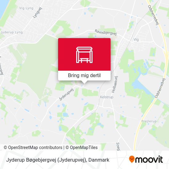 Jyderup Bøgebjergvej (Jyderupvej) kort