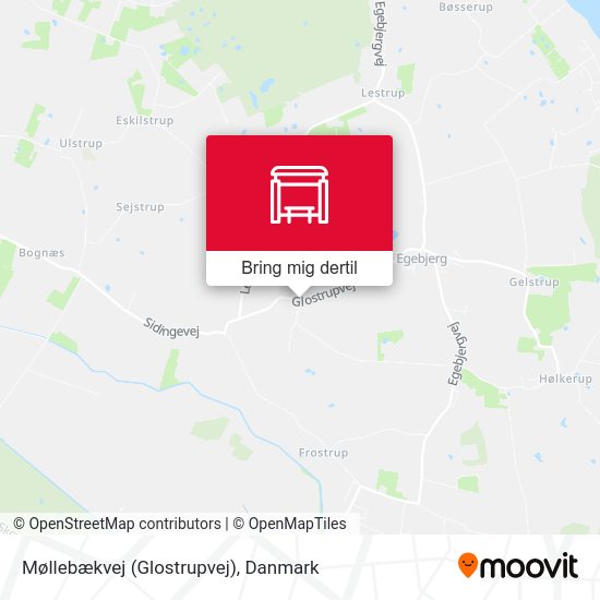 Møllebækvej (Glostrupvej) kort