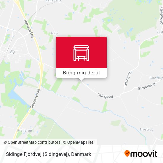Sidinge Fjordvej (Sidingevej) kort