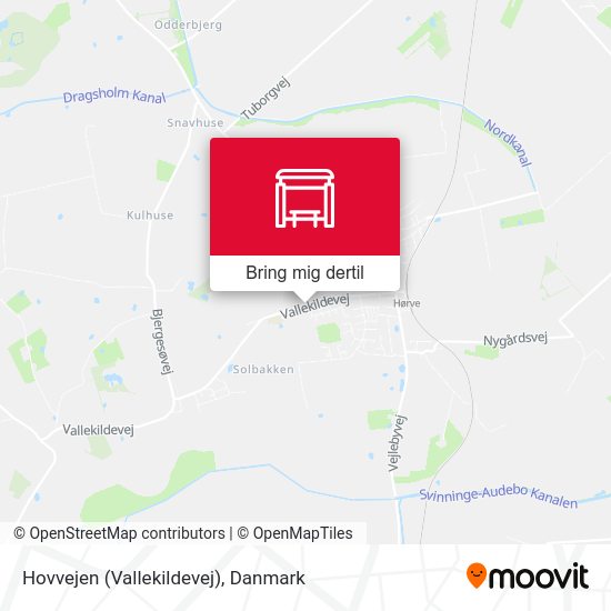 Hovvejen (Vallekildevej) kort