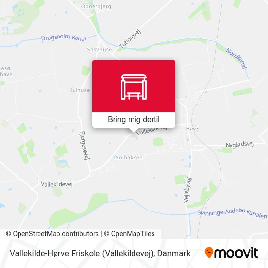 Vallekilde-Hørve Friskole (Vallekildevej) kort