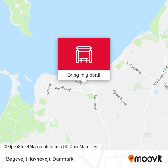 Bøgevej (Havnevej) kort