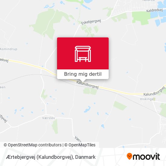 Ærtebjergvej (Kalundborgvej) kort