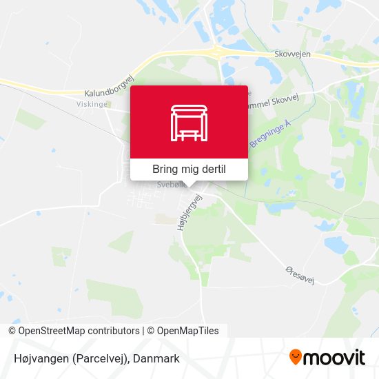 Højvangen (Parcelvej) kort