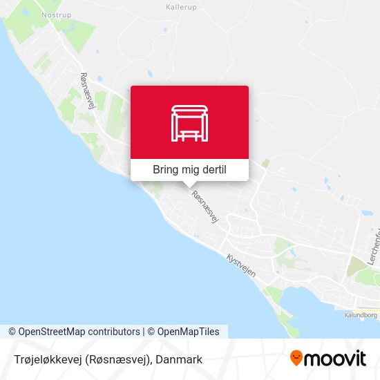Trøjeløkkevej (Røsnæsvej) kort