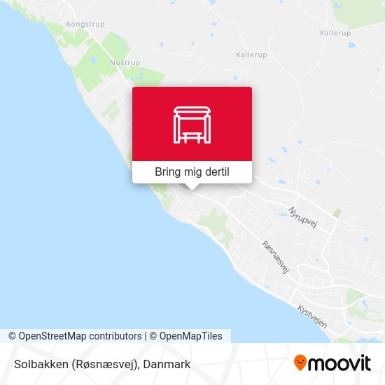Solbakken (Røsnæsvej) kort