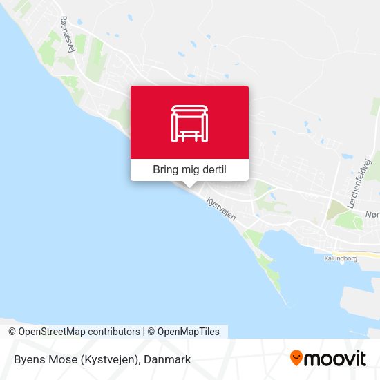 Byens Mose (Kystvejen) kort