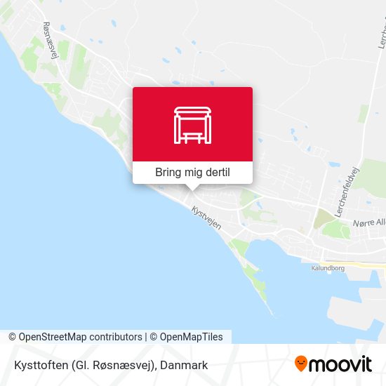 Kysttoften (Gl. Røsnæsvej) kort
